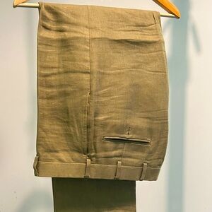 Brooks Brothers linen khaki pants